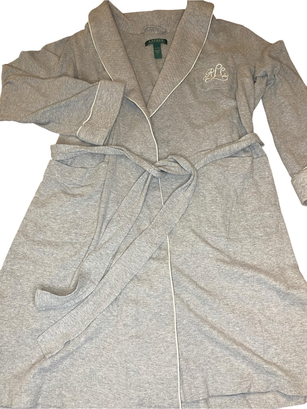 Lauren Ralph Lauren Robe Women’s L Loungewear Preppy Winter Cottagecore Classic - Picture 2 of 7